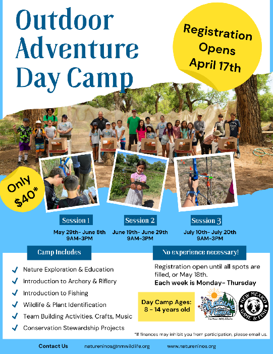 Outdoor Adventure Camp (Summer 2023) Nature Ninos New Mexico